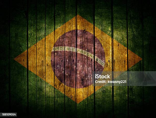 Bandeira Do Brasil - Fotografias de stock e mais imagens de Abstrato - Abstrato, Acabado, Amarelo