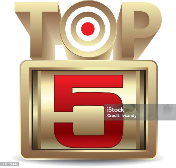 Top 5 Stock Illustration - Download Image Now - High Section, Number 5