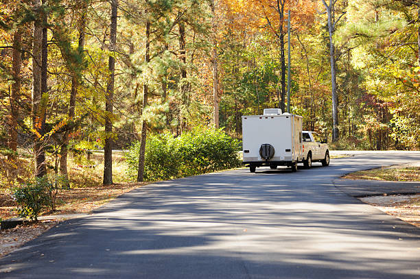 istock Recreational vehicle on road 188109366