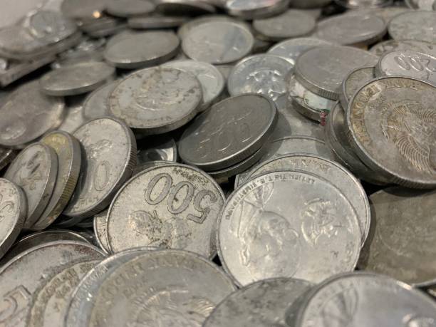 istock Bunch of indonesian coin view 1881113772