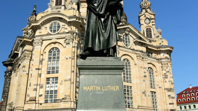 Martin Luther statue in Dresden
