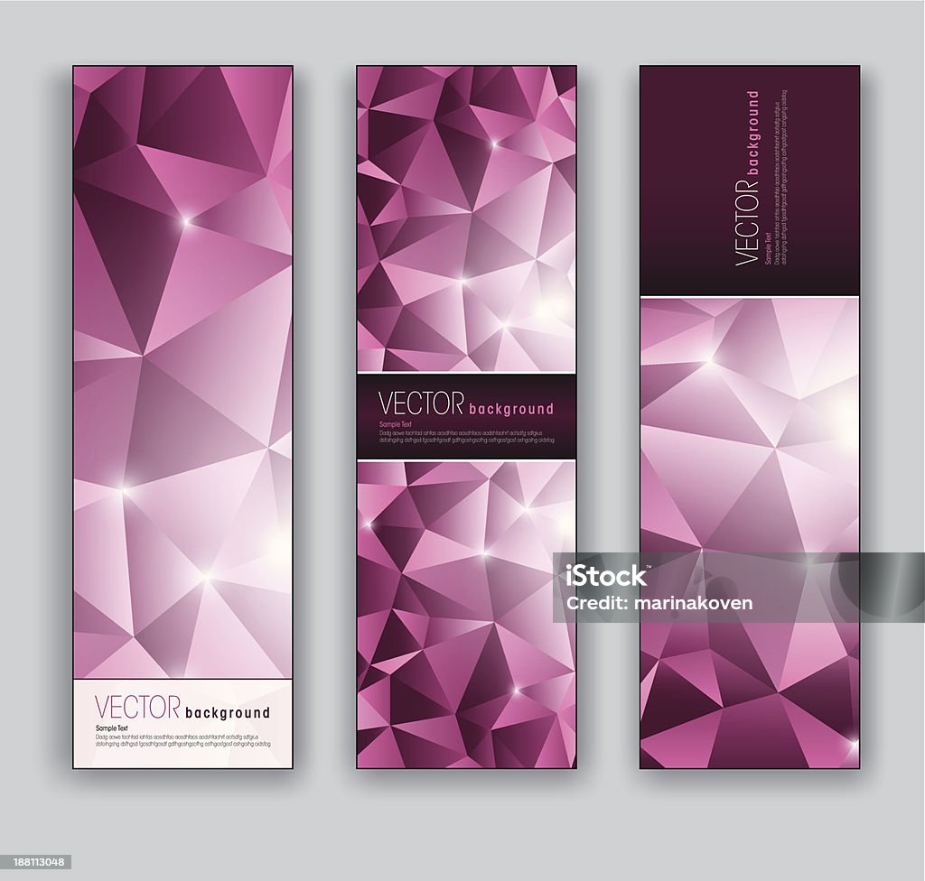 Abstract Pink Banners. Abstract stock vector