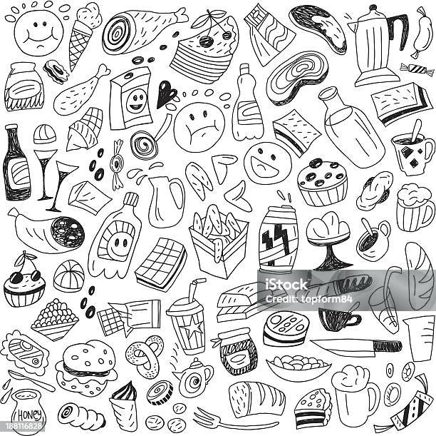 Fast Foodrabiscos - Arte vetorial de stock e mais imagens de Desejo - Emoção - Desejo - Emoção, Gelado, Alimentação Não-saudável