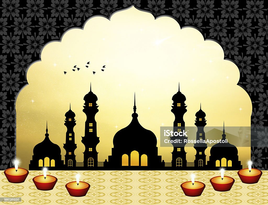 Mesquita - Royalty-free Akbar O Grande Ilustração de stock