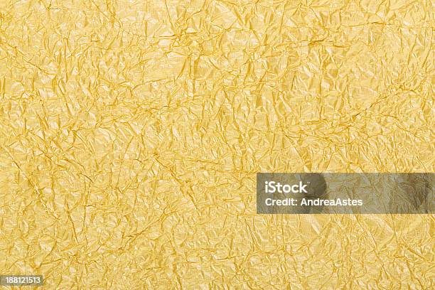 Gold Foil Background Texture Stock Photo - Download Image Now - Gold Leaf - Metal, Textured, Crumpled