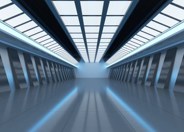 istock Abstract Futuristic Geometric Neon Light Background 1881222793