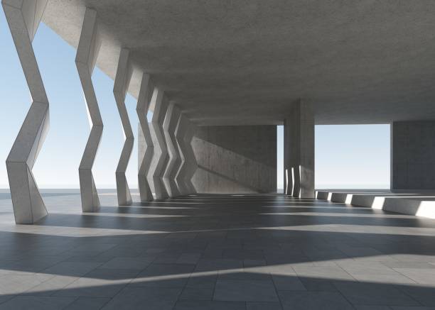 istock Concrete outdoor square building 1881241590