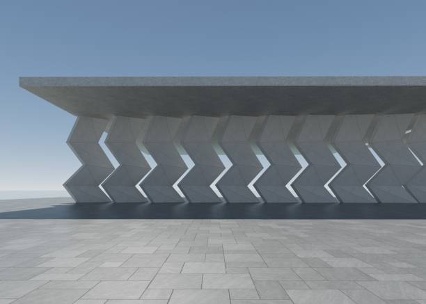 istock Concrete outdoor square building 1881241608