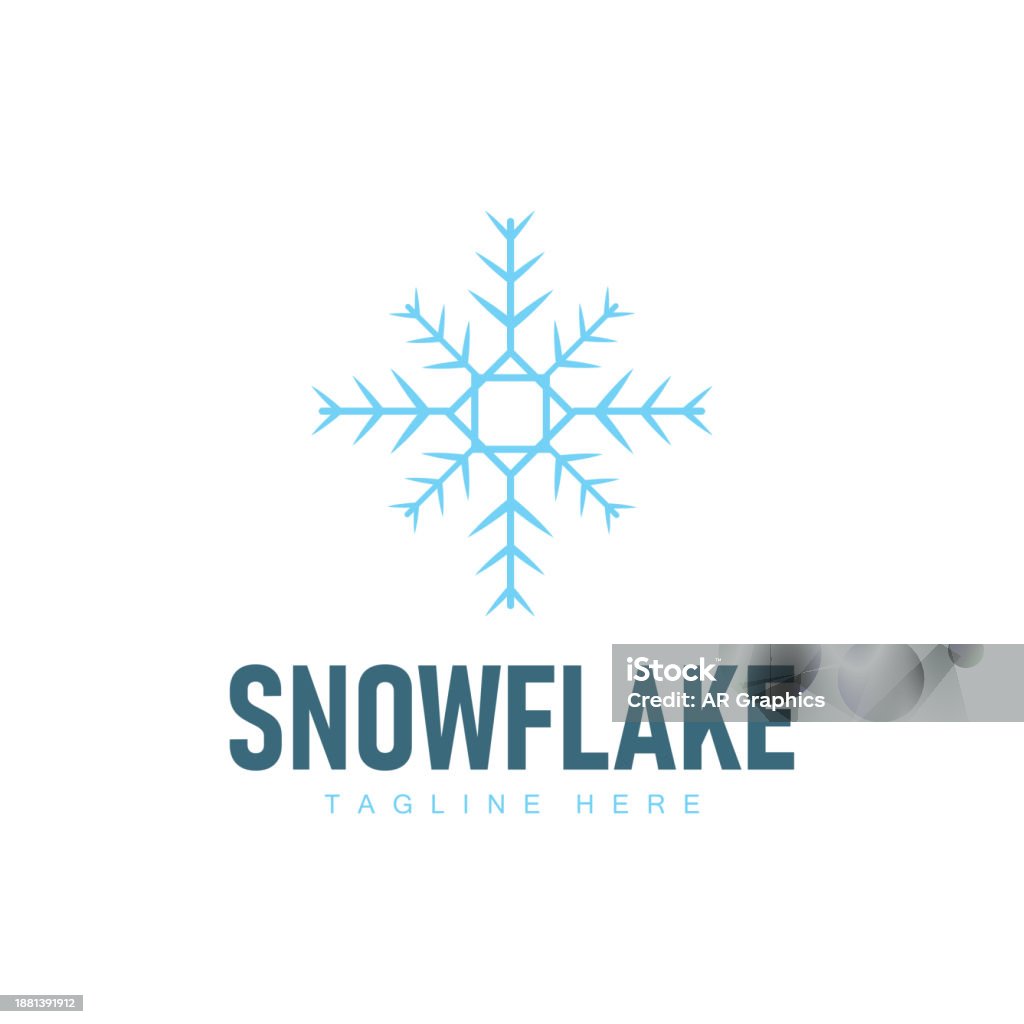 Snowflake Logo Vector Winter Simple Abstract Model Design Template ...