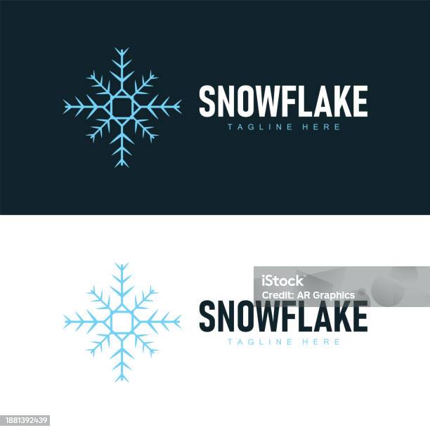 Snowflake Events Logo Snowflake Logo Vector Winter Simple Abstract Model Design Template ...