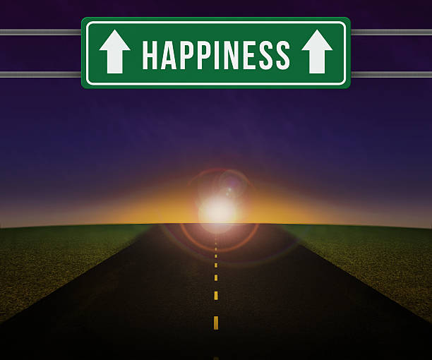 istock Happieness Sign on the Road 188140810