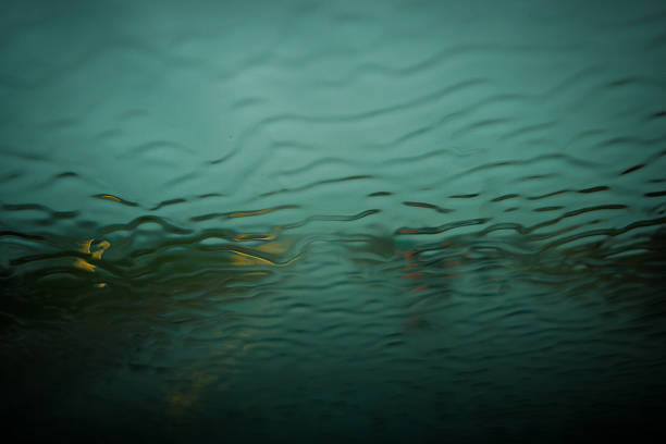 Windshield rain stock photo