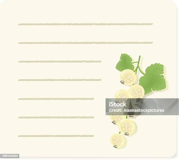 Ilustración de Blanco Currants En Recipepaper y más Vectores Libres de Derechos de Alimento - Alimento, Alimento conservado, Azúcar