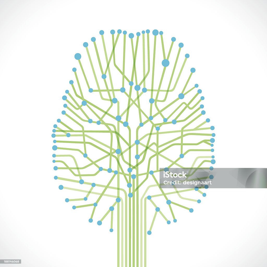 抽象的な脳 - 神経細胞全般のロイヤリティフリーベクトルアート