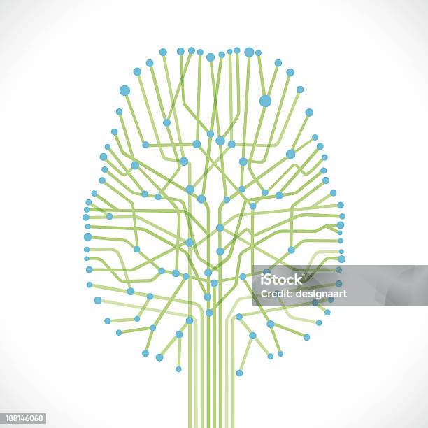추상적임 뇌 신경세포에 대한 스톡 벡터 아트 및 기타 이미지 - 신경세포, 나무, 벡터