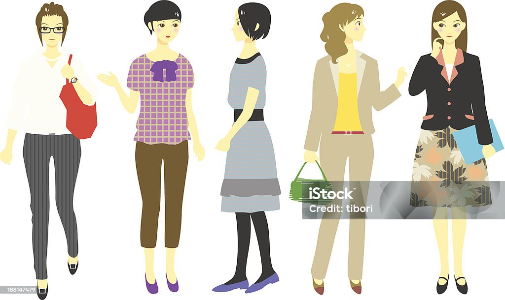 Les femmes - clipart vectoriel de Discussion libre de droits