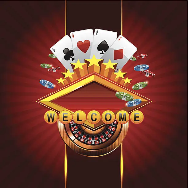 Vector illustration of Casino Background