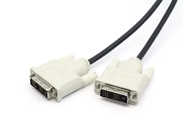 Photo of DVI Cable whit clipping path