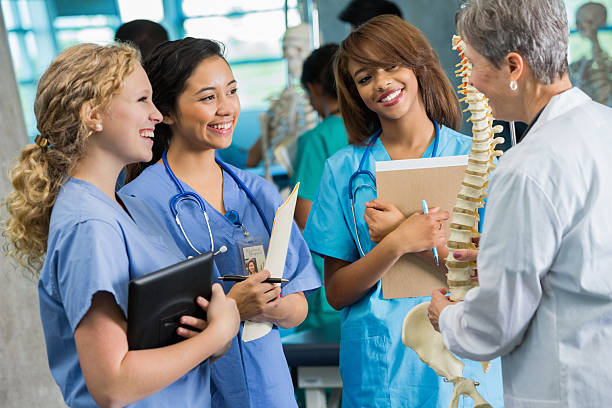 istock Nursing or medical students in class with professor 188148559