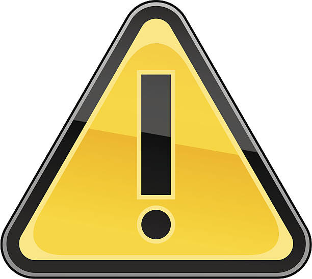 istock Yellow attention warning sign black exclamation mark pictogram 188151869
