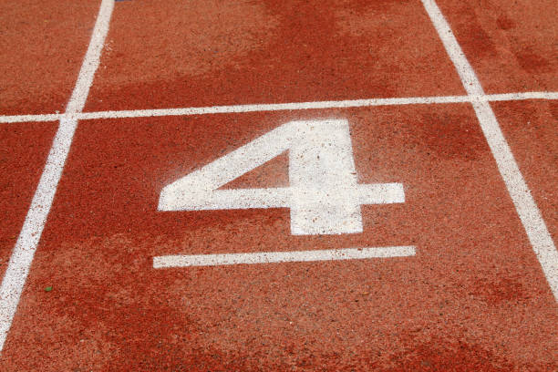 istock red plastic runway in a sports ground 1881550606