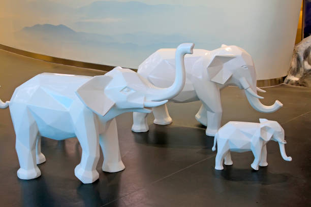 istock elephant sculpture on the floor 1881571600