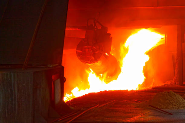istock iron works blast furnace flame 1881650658