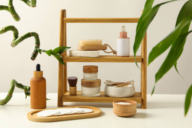 istock Self care concept, bamboo accessories for self care 1881690716