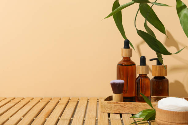 istock Self care concept, bamboo accessories for self care 1881702144