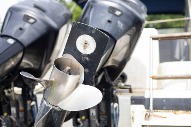 Boat engine propellers made of stainless steel