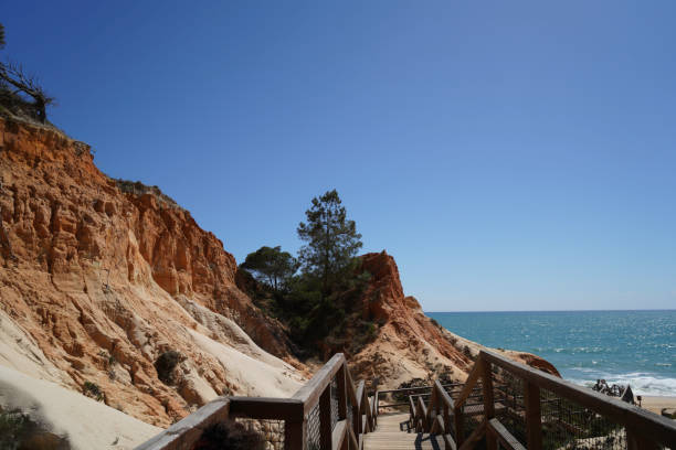 istock Bathing bay at the stone algrave in Portugal with sandy beach 1881768174