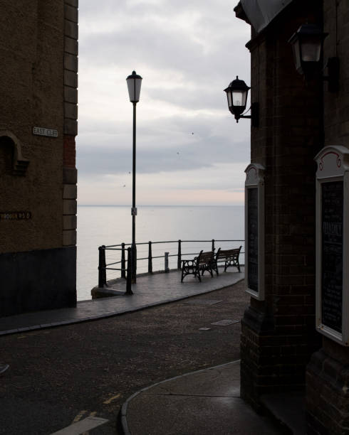 A Winter British Seaside scene in Cromer, Norfolk, UK.