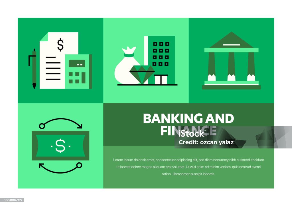 Design Banner Financial Banking And Finance Related Vector Banner Design Concept Global ...