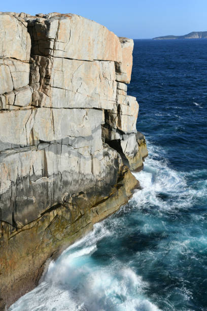 This park has several natural wonders created by the wind and the pounding waves of the Southern Ocean, such as the Gap, a spectacular channel in the 40m high coastal granites of Torndirrup National Park, where visitors can venture onto the accessible viewing platform 40m above the surging seas; Natural Bridge; and blowholes where water sprays up through the rock platform well above sea level.