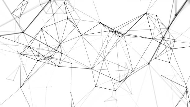 istock Digital plexus of glowing lines and dots. Abstract background. 3D rendering. Network or connection. 3d rendering. 1881908795