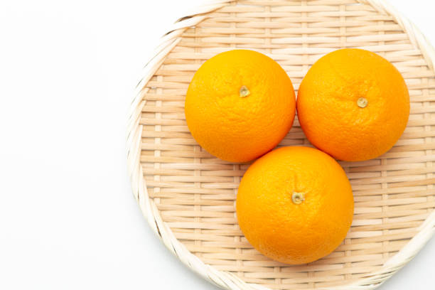 istock Navel orange on a white background. 1881949518