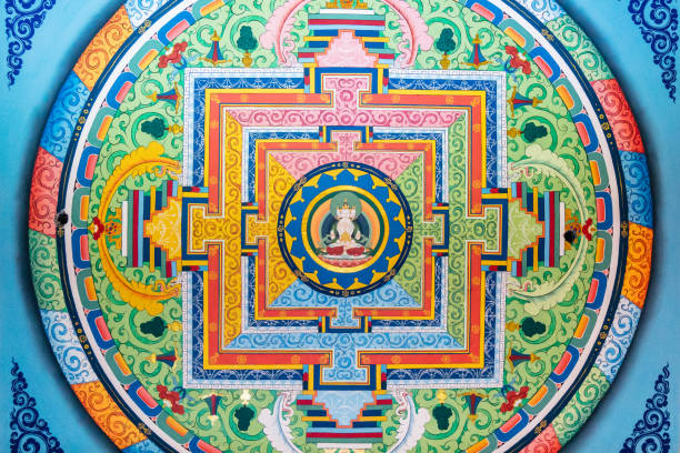 istock Ceiling of Dukhang Hall - Vairochana Mandala 1881957380