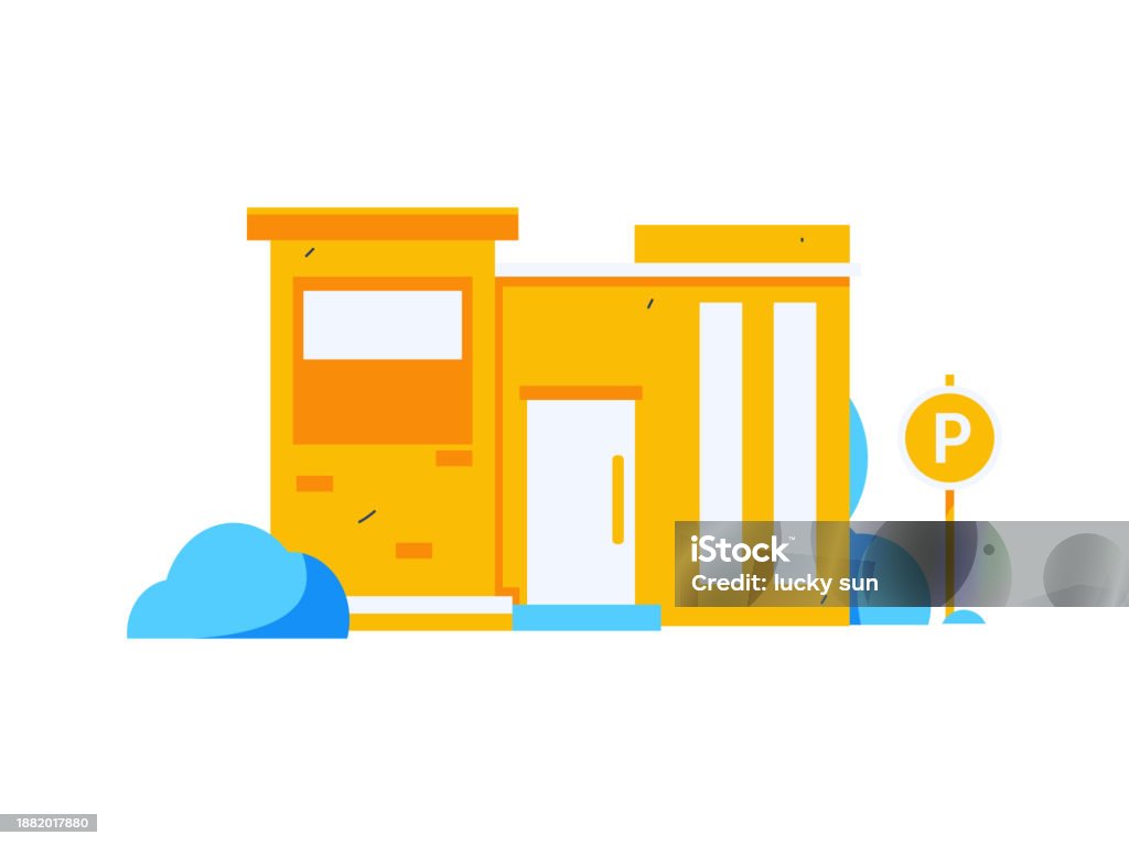 House Building Vector Concept Operation Hand Drawn Illustration Stock ...