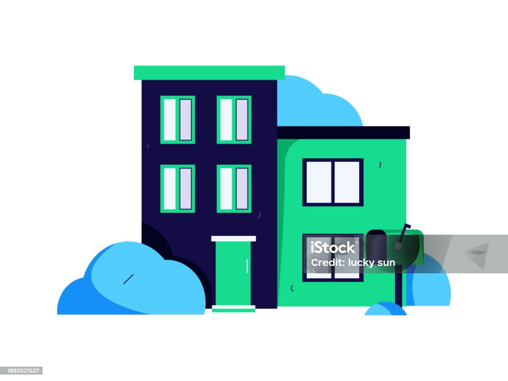 House Building Vector Concept Operation Hand Drawn Illustration Stock ...