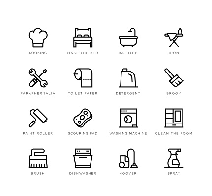 Housework icons