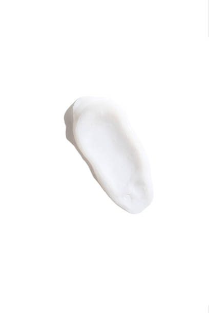 istock Smear of cream or conditioner on white background 1882074438