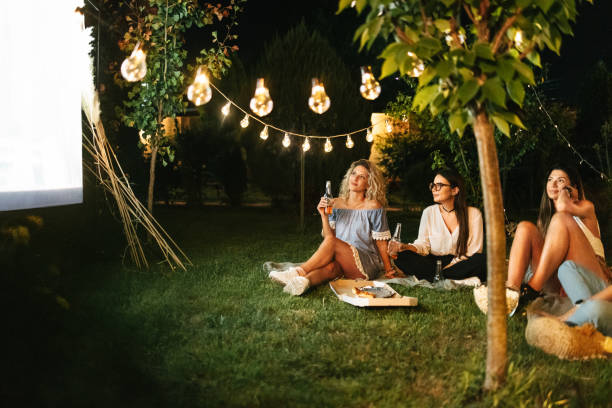 istock Watching a movie outdoor 1882108060