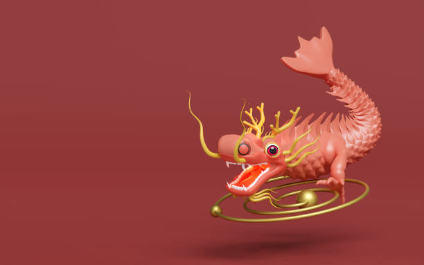 istock 3d chinese new year 2024 capricorn isolated. 3d render illustration 1882176419