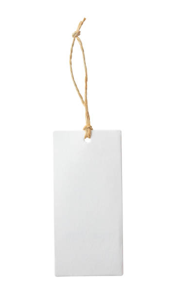 istock Blank price tag tied with string isolated on white background 1882194742