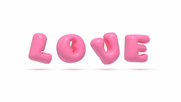 istock love 3d illustration love word in pink bubble 1882204503