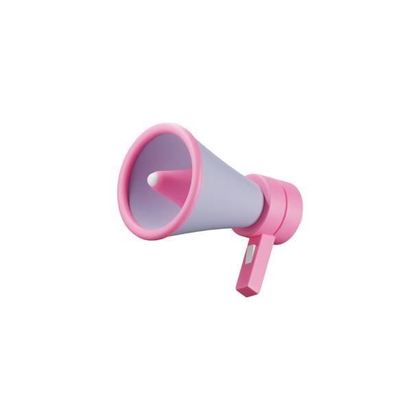 istock Purple Pink Gradient 3D loudspeaker - stock illustration 1882222510