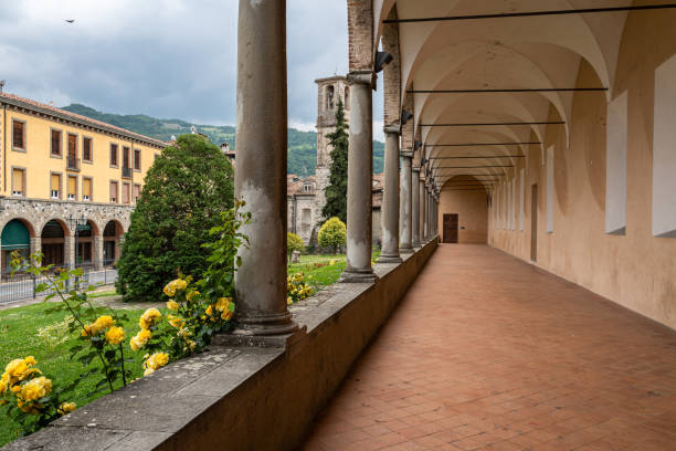istock Exterior of Bobbio Abbey (Abbazia di San Colombano), Emilia-Romagna, Italy. 1882232870