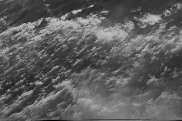 istock Black and white landscape. Mesmerizing contrasting clouds. 1882379842