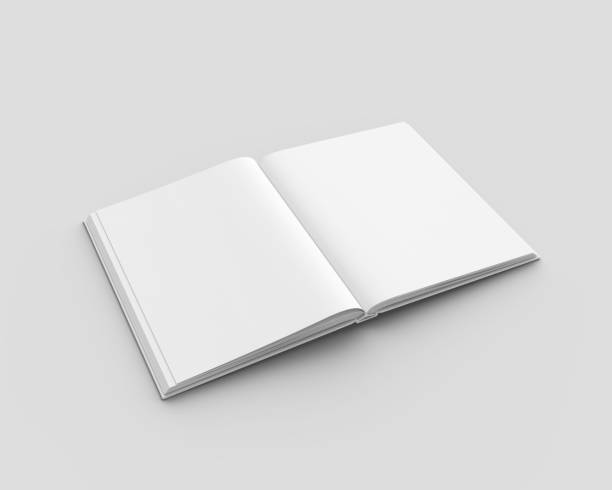 istock Blank white hardcover magazine template on gray background 1882397410