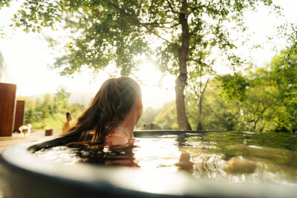 istock Tranquil soak in my garden tub 1882399160